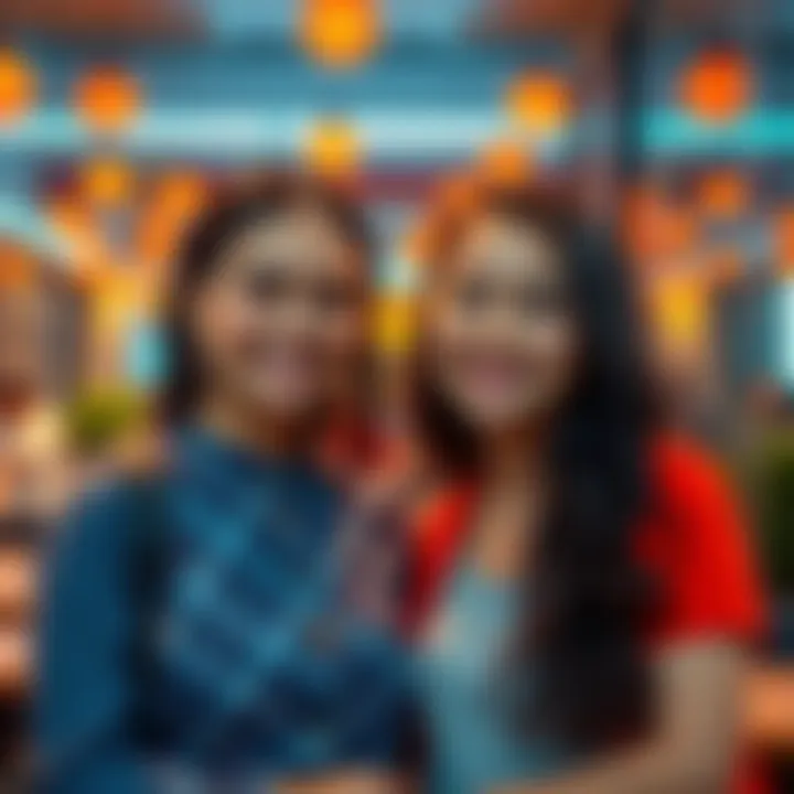 Pekora and Diana from Pragmata smiling together, showcasing their unique styles in a vibrant setting.