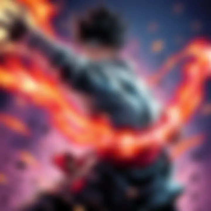 Pell in Action Pell preparing to strike in Domi Reversi, showcasing his power and intensity.