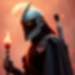 Pell stands in a dramatic pose, showcasing key features and costume details from the live-action adaptation.