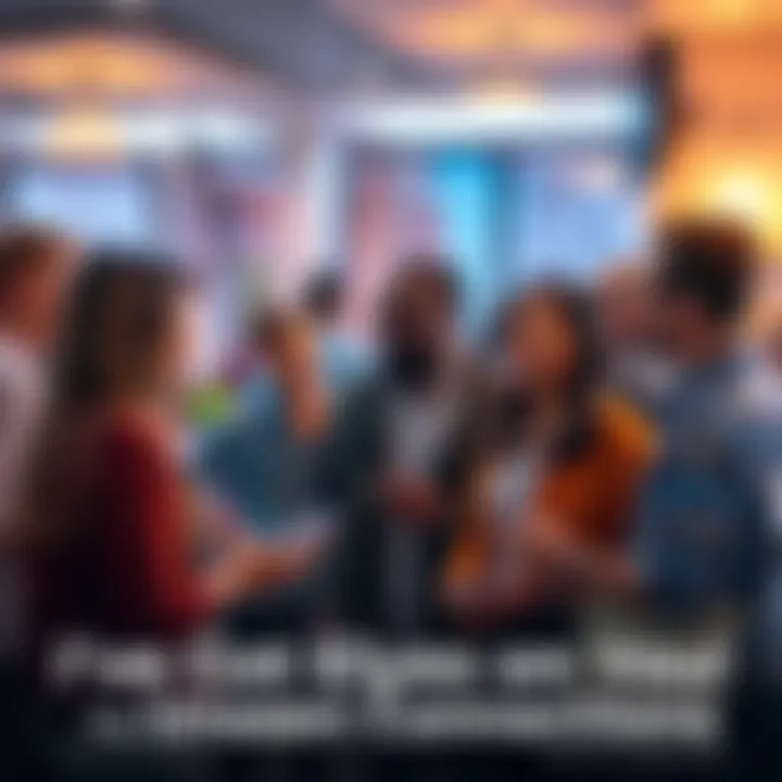 A group of people interacting in a casual setting, sharing ideas and laughter, symbolizing the unseen connections in society.