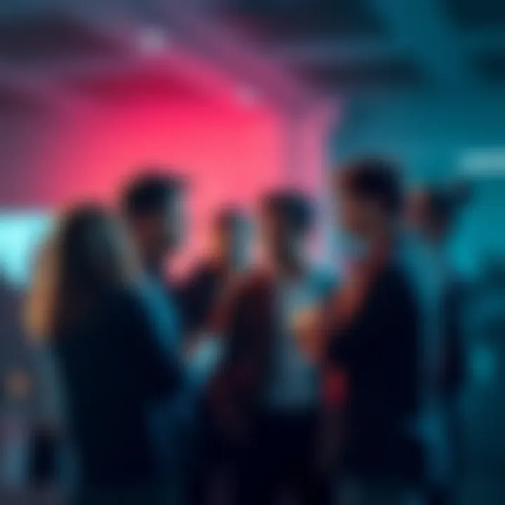 People debating interests A group of people discussing different interests, some showing disagreement while others express support