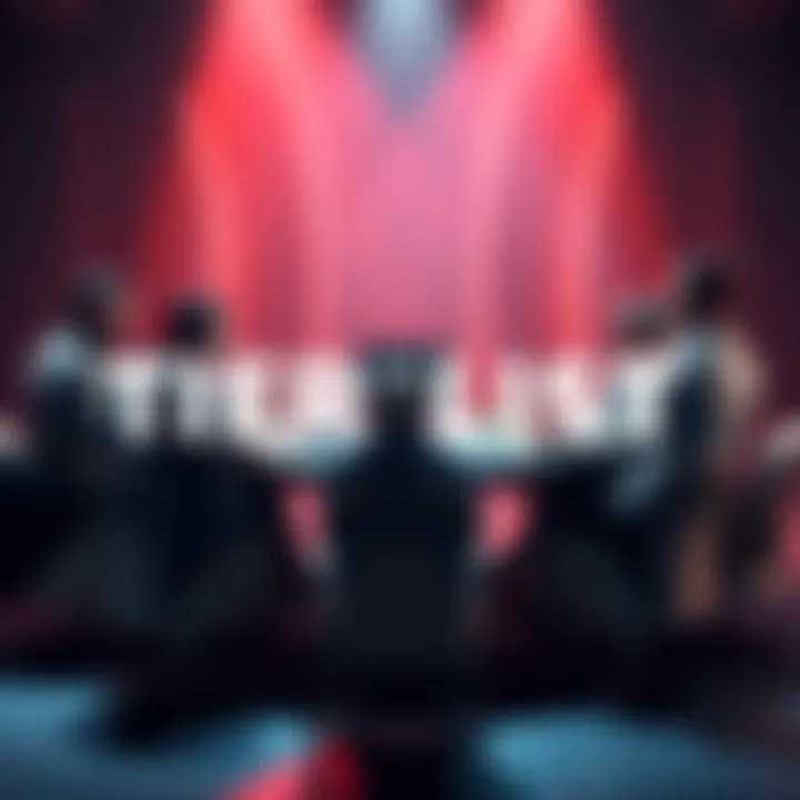 A group of people discussing and sharing opinions about a tier list at a round table