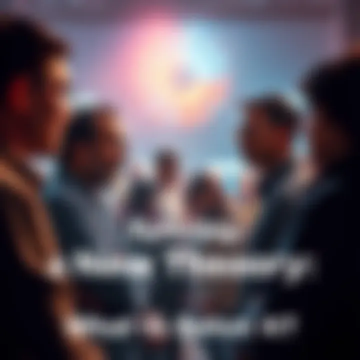 Group of people engaging in conversation about a new theory from Instagram