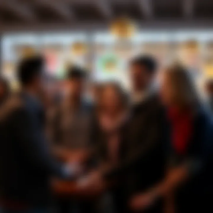 A group of people discussing their feelings about a previous design, showing nostalgia and connection.