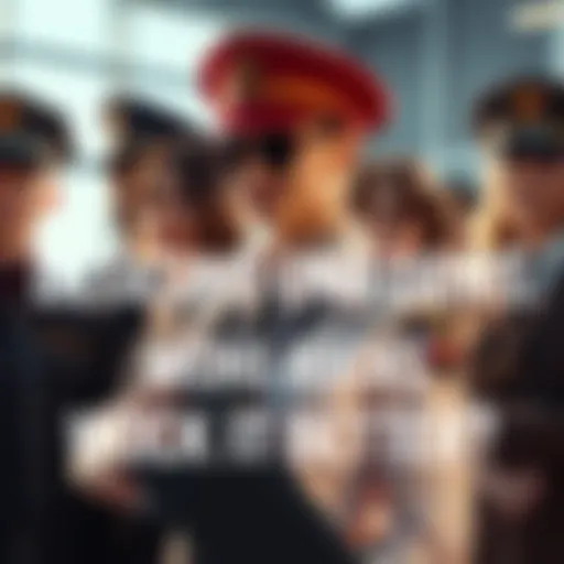 A group of people in different uniforms showcasing their styles and personality.
