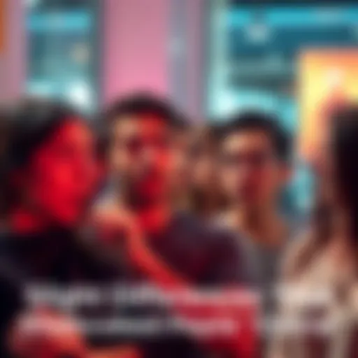 A group of people looking shocked and discussing a slight difference they noticed