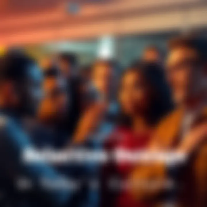 People reacting to a news headline A group of diverse individuals discussing a controversial topic, showing different emotions like anger, confusion, and agreement.