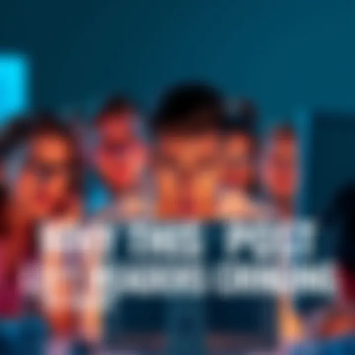 People reacting to a post A group of people looking at a computer screen with expressions of discomfort and surprise