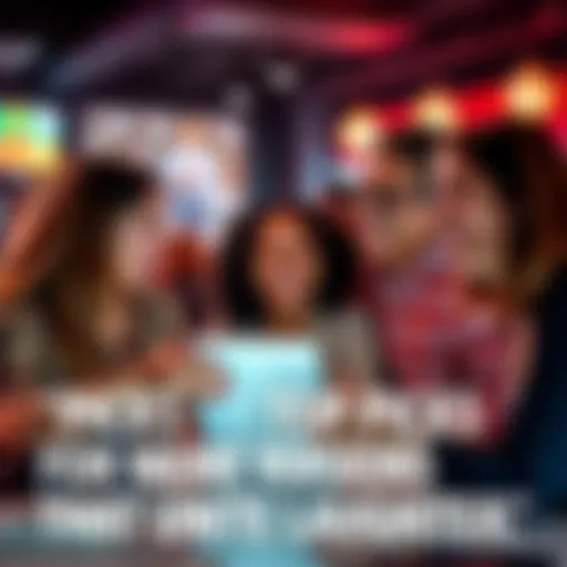A group of people discussing and laughing while sharing their favorite memes on a digital platform