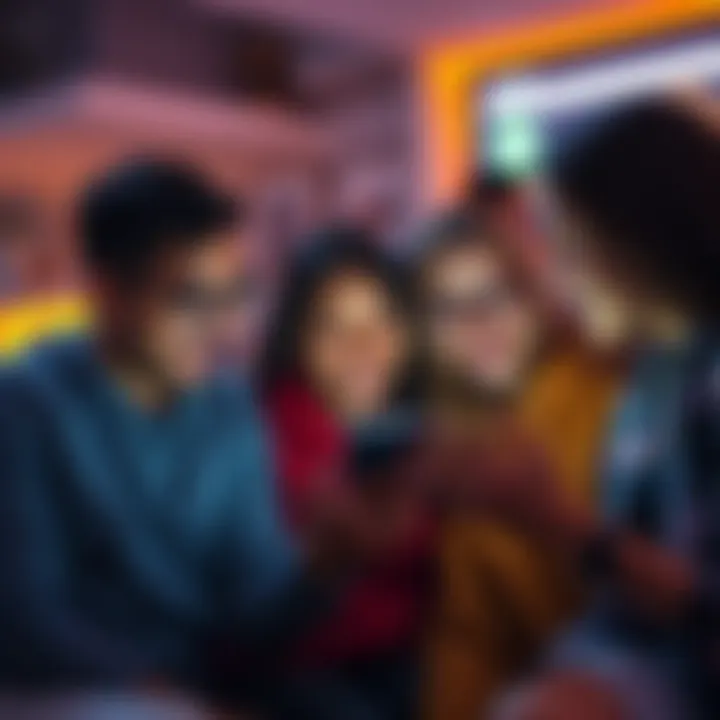 A group of friends laughing while looking at memes on a smartphone, showing how memes connect communities and influence humor in modern culture.