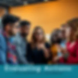 A diverse group of people engaged in a thoughtful discussion about judgment and decision-making, highlighting their expressions and interactions.