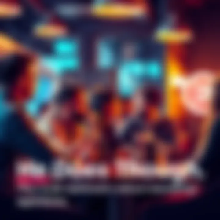 People discussing opinions A group of people engaged in a lively debate about popular opinions at a cafรฉ.