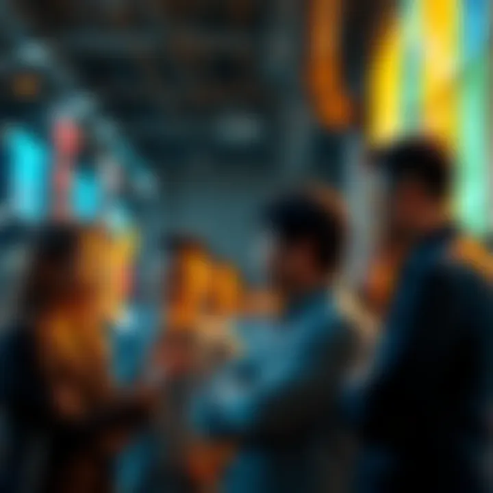 People discussing the scent of Todo A group of people debating about the fragrance of Todo, showing mixed reactions