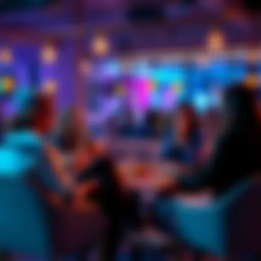 A group of people sitting together, engaged in conversation and sharing ideas in a cozy setting.