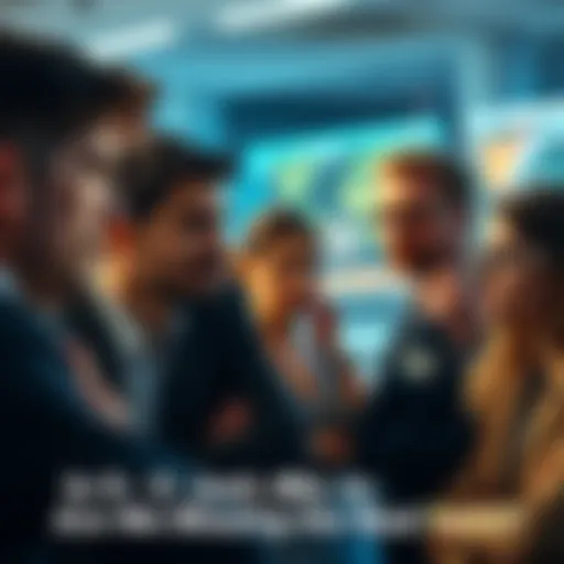 A group of people engaged in a conversation, some looking thoughtful while others seem distracted, highlighting differing focuses in discussion.