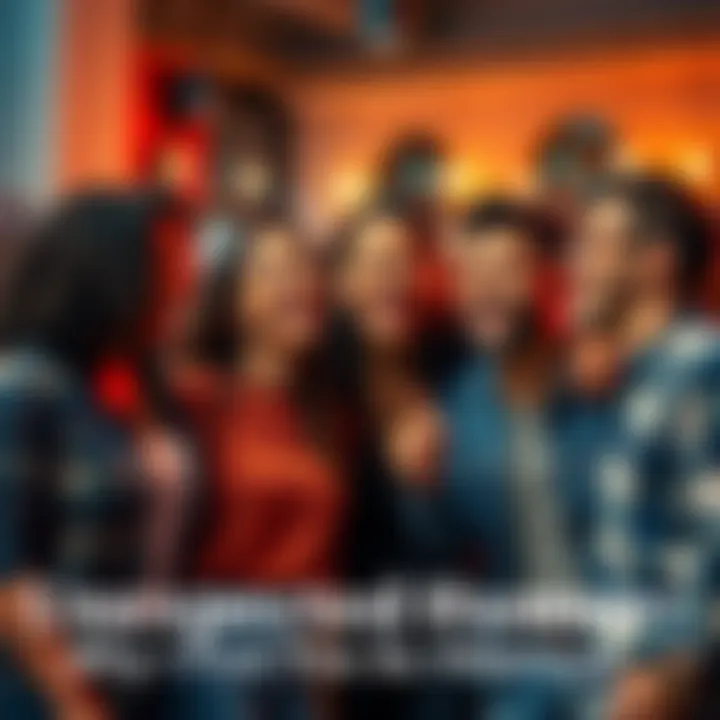 A group of friends sharing a funny moment and laughing heartily in a casual setting