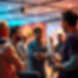 A group of people discussing their views on Indra in a casual setting