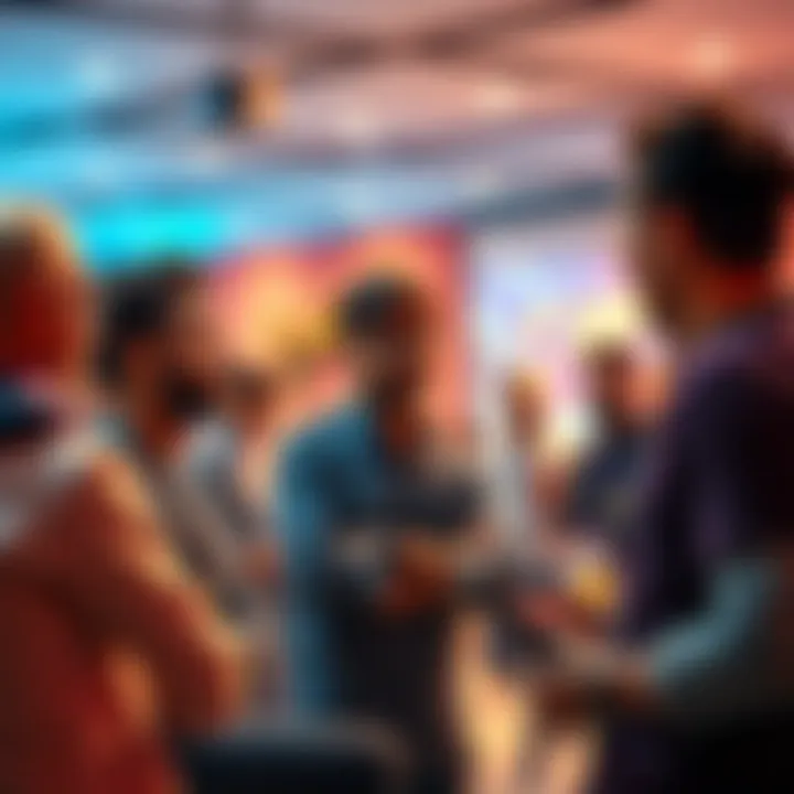 A group of people discussing their views on Indra in a casual setting