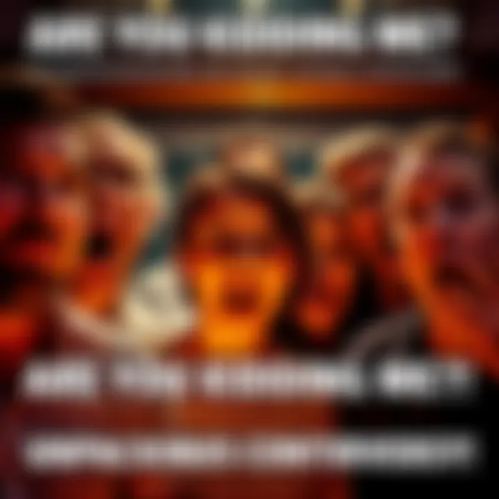 People reacting in disbelief A group of people expressing shock and disbelief at recent events, with facial expressions showing surprise