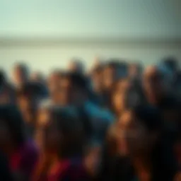 A diverse group of people showing varied reactions, with some looking puzzled and others deep in thought, in response to surprising remarks made at an event.
