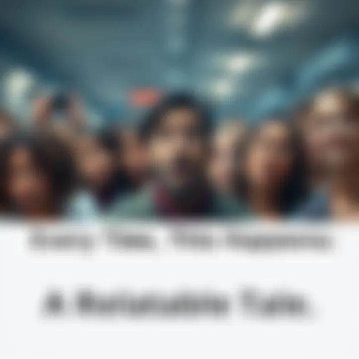 People in repetitive situations A group of people looking surprised in a familiar scenario, sharing a common experience of repetition.