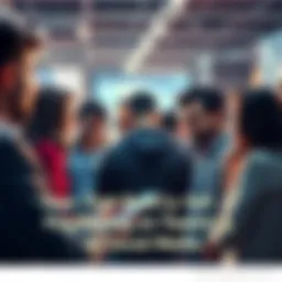 Group of people discussing and sharing their thoughts about a recent loss on social media