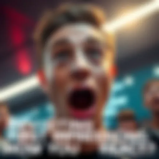An individual with wide eyes and an open mouth, expressing surprise at a stunning scene.