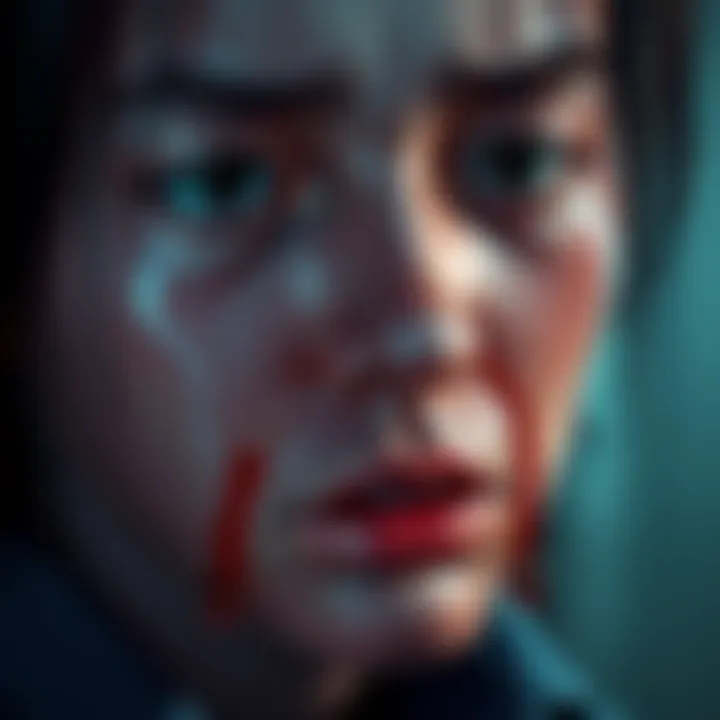 A person showing deep sadness with tears flowing, symbolizing emotional pain.