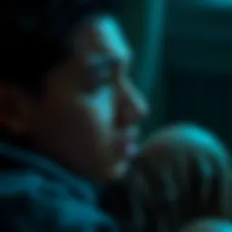 Person crying A person sitting alone with tears streaming down their face, reflecting deep emotional pain and vulnerability.