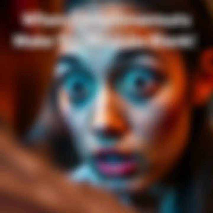 Person looking surprised by a compliment A person with wide eyes and a surprised expression, visibly caught off guard by a compliment from another person