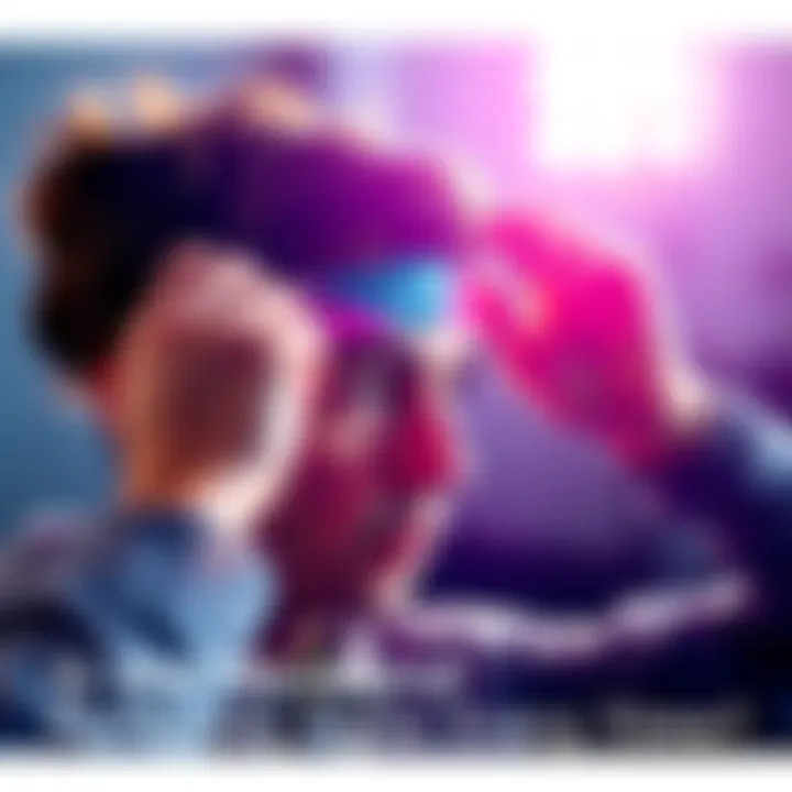 A person aligning a headband with cuts on their forehead and eyes, ensuring a perfect fit.