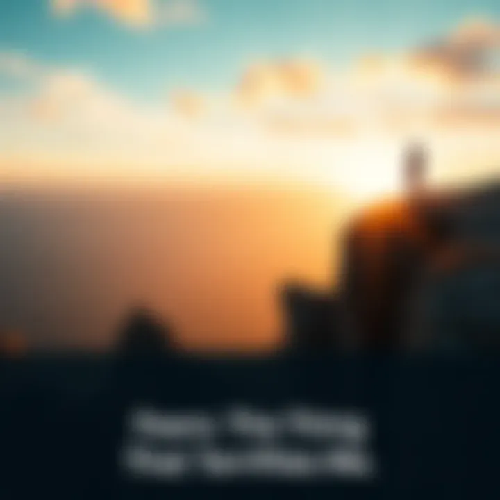 A person stands at the edge of a cliff, gazing down with a fearful expression, showcasing the feeling of terror in the face of heights.