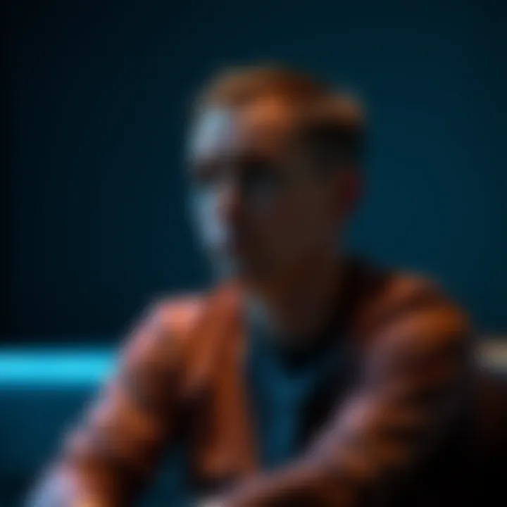 A person sitting alone looking thoughtful, with a soft expression and a slight frown, symbolizing sympathy and compassion.