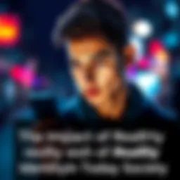 A person looking at their smartphone with a thoughtful expression, reflecting on their identity in a digital world.