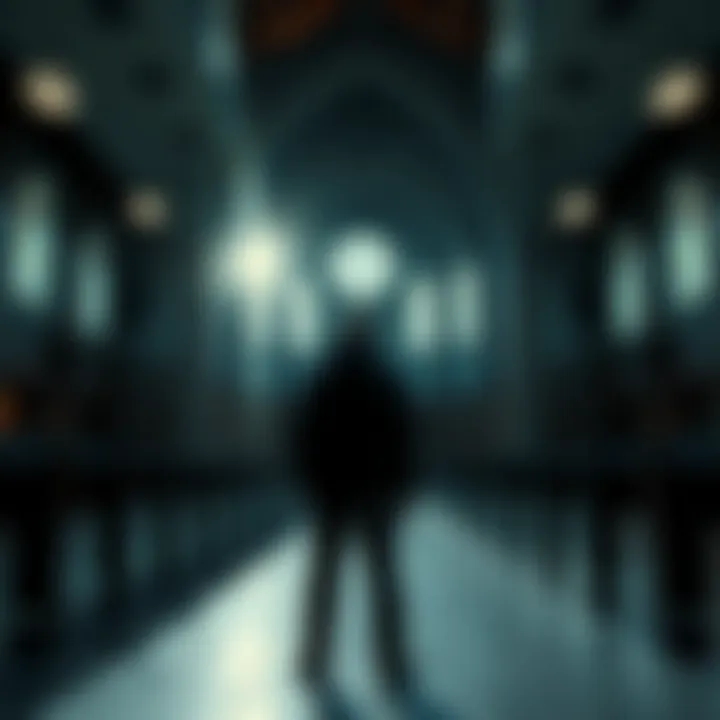 An individual looks contemplative in an empty church, symbolizing the struggle of faith and its challenges