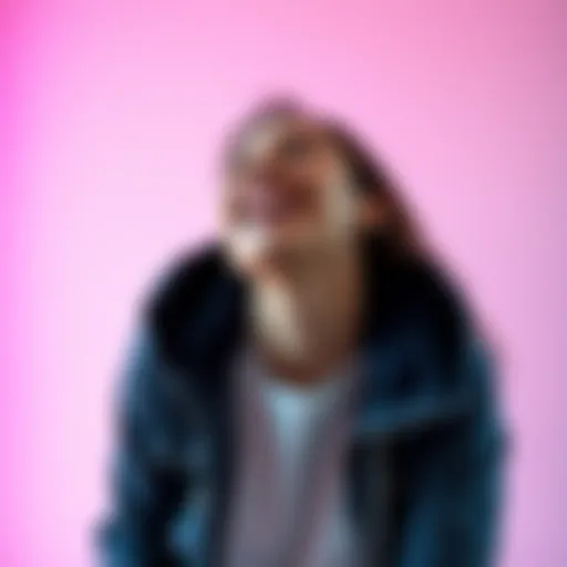 A person laughing while looking at a funny mistake they made, showing joy in embracing flaws.