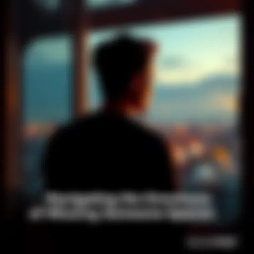A person gazes out a window, lost in thought, reflecting on memories of a loved one they miss.