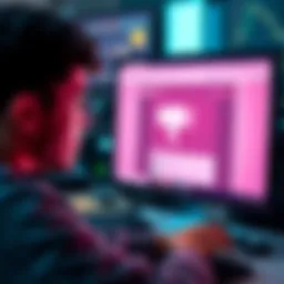 A person looking at their computer screen, displaying a thumbs down icon and comments. They appear thoughtful, considering the feedback they received.