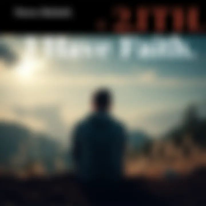 A person sitting quietly, looking thoughtful, surrounded by nature, symbolizing reflection on faith and beliefs.