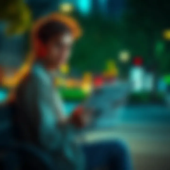 A person sitting on a bench, looking at a newspaper with headlines about facts and truth, deep in thought.