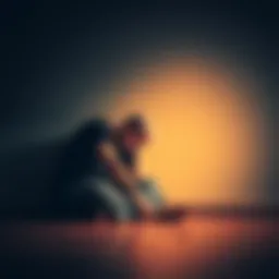 Person showing regret A person sitting alone with a sad expression, reflecting on a past decision that led to unexpected weight loss.