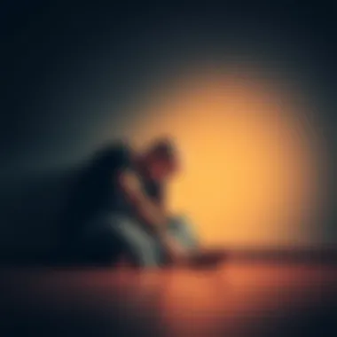 Person showing regret A person sitting alone with a sad expression, reflecting on a past decision that led to unexpected weight loss.