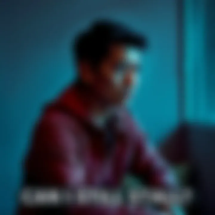 Individual with a concerned expression, sitting alone and reflecting on their emotions