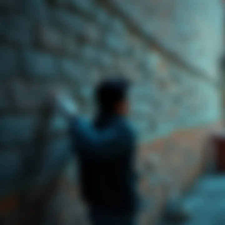 A person standing against a brick wall with a contemplative expression, feeling a sense of confinement.