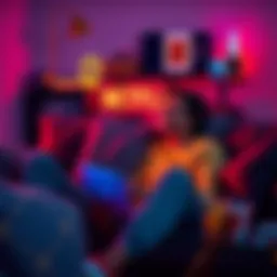 A person sits comfortably on a couch, enjoying Season 2 of their favorite Netflix series with snacks nearby.