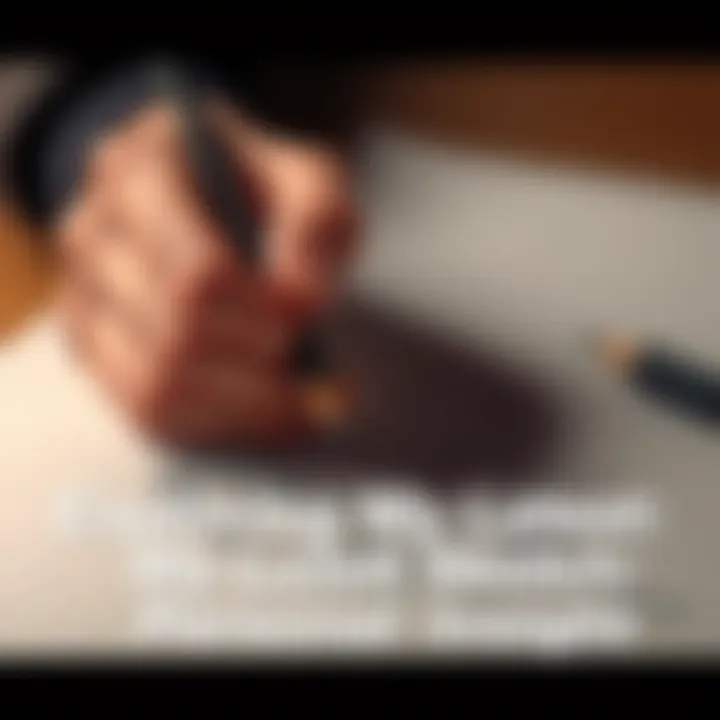 An artist's hand holding a pencil over a sketch of a character, showing the creative process and thoughtfulness behind the artwork
