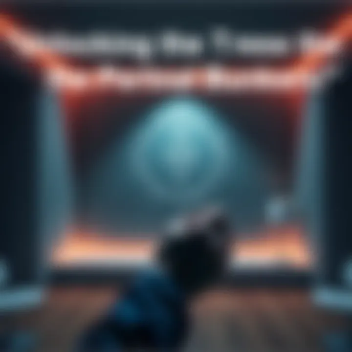 Drawing a Personal Bunker Symbol A person drawing a simple symbol on the wall of a room to create a personal bunker.