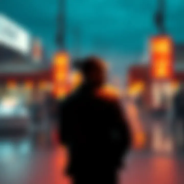 A person standing confidently while engaging in a meaningful conversation, illustrating the power of persuasion and communication in modern culture.