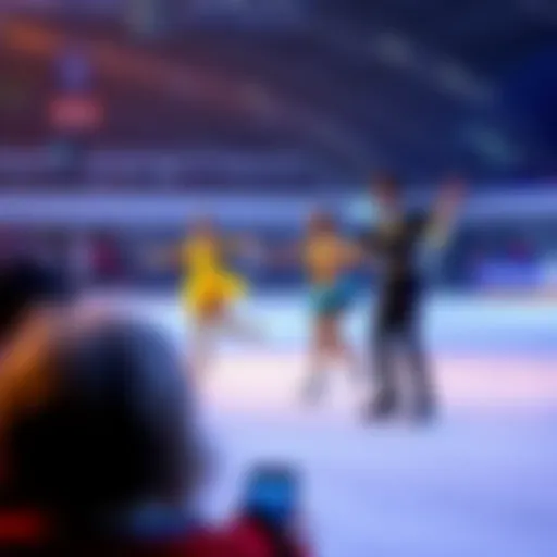 Petersburg figure skaters perform in bright CSM-designed outfits, impressing the crowd with their skills and style.