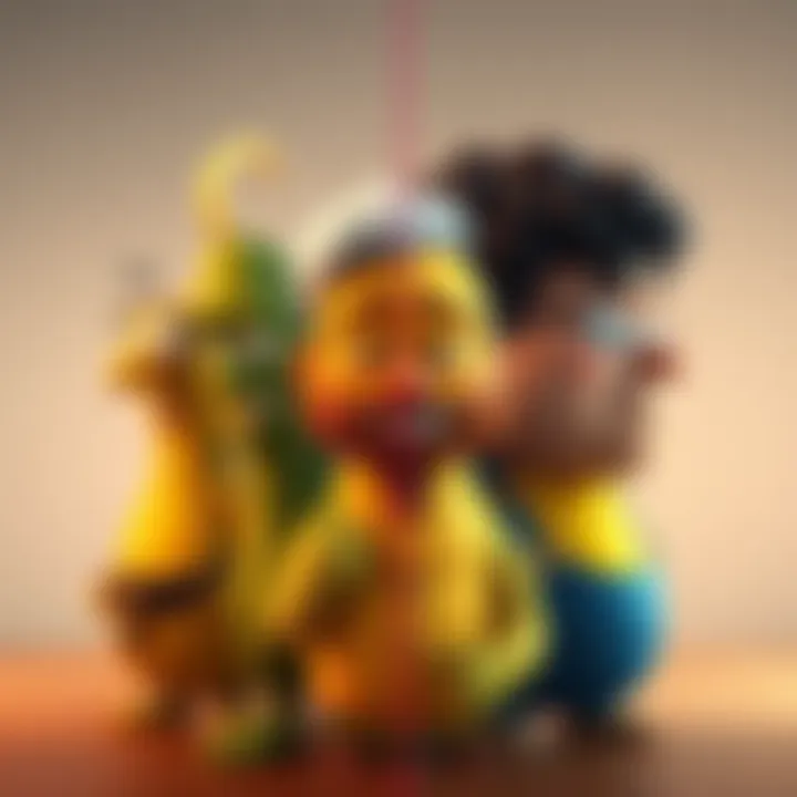 A graphic showing Pickle and his relatives side by side, emphasizing their strengths and abilities.